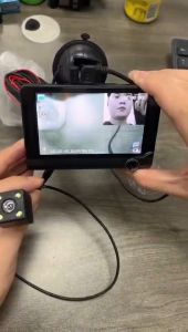 TYZONG A1 Driving Recorder Front interior Rear Wifi 3 lenses Dashcam car front and rear 360 4.0 inch large screen HD 1080P Rear camera night vision dual view DVR Driving video Recorder 行车记录器