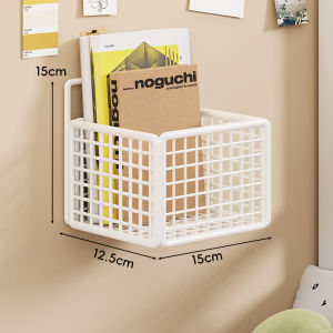 WUBUWEI | Wall-mounted Bedside Bookshelf for Dorm No-drill Wall Storage