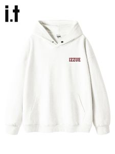 izzue | Hooded Letter Print Sweater 2M