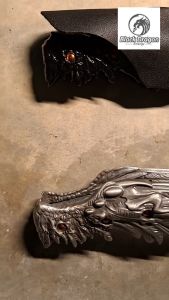 Black Dragon ที่คีบถ่าน รุ่นพิเศษ ชุดแข็งแรง 1 ชิ้น - ฟรีถ่านลูกเต๋า 1 กก