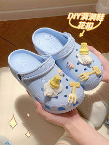 Cute Ins Style Detachable Shoe Laces Other Brand Ice Cream Stereoscopic Design Shoe Buckle Funny and Fashionable Accessory