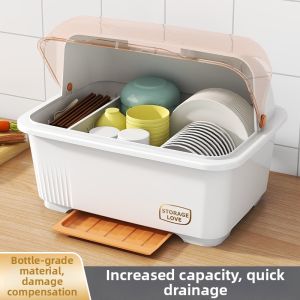 Multifunctional Draining Dish Storage Shelf