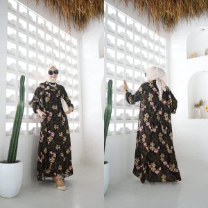 kaftan rajut - rosa batwing knit - knit premium | kaftan rajut lebaran pesta mewah modis elegan simpel kondangan busui konveksian tasikmalaya polos adem lembut nyaman