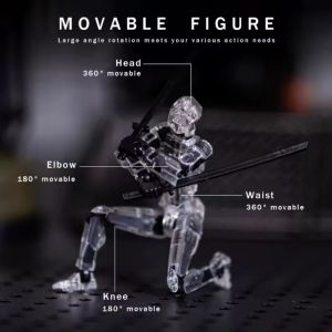 Ready Stock Lucky 13 Multi-joint Movable Figure 3D Movable Robot Action Figure Lucky 13 Model Children Toys Dummy 13 Action Figure Assembly Toys Decompression Toys gift