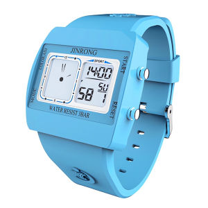 JINRONG | Womens Dual Display Sports Watch 30M Waterproof Week&Date Display LED Backlight Alarm Clock Chronograph