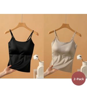 ZISU | Icy Silk Seamless Strap Bandeau Bra Integrated Camisole