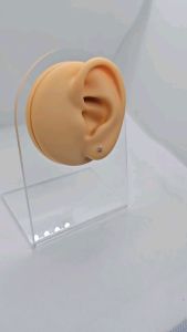 2mm stud stone earrings silver (pair/maliit/bilog) 92.5 Italy silver jewelry (TUNAY NA SILVER)