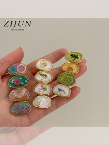 ZIJUN | Kẹp Tóc Gốm Thiết Kế Hoa Trang Trí Và Thực Tiễn