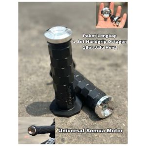 2pcs handgrip handfat model daytona+jalu stang model heng almu grip kotak universa bisa untuk semua motor beat vario mio jupiter supra kharisma dll