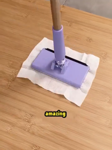 SG【Stock】Flat mop no-wash automatic cloth change Mini mop compatible face towel push-pull mop design mop wet and dry mop floor cleaning lazy mop
