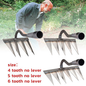 Digeo Durable Steel Hardened Handheld Weeding Tool Shovel Rake and Digging Hoe for Gardening