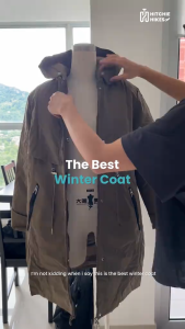 Hitchie -15Deg Women Long Thick Hoodie Winter Down Jacket Woman Fleece Baju Sejuk Tebal Parka Korean Windproof 冬天外套羽绒服女