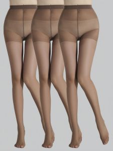 1/3 Pairs Womens Coffee Brown Opaque Top Shaping Tights High Waist Office Work Pantyhose