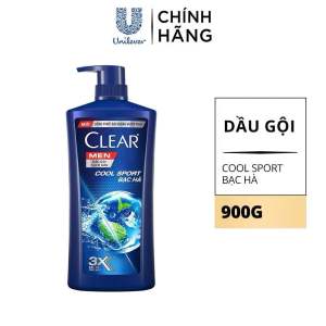 Dầu gội đầu Clear men cool sport bạc hà 900g giá mới