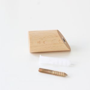 No-Drill Tile Hook Solid Wood Strong Rivet Ceramic Wall Mounted Coat Hooks Nordic Style Clothes Hanger Home Decor Hardware