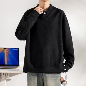 เสื้อฮู้ดพิมพ์ลายสีพื้นแบบลำลอง ทรงหลวม แขนยาว ทรงหลวม เสื้อผ้าทำงาน โพลีเอสเตอร์ ฤดูใบไม้ร่วง ปี 2025