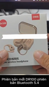 Tai Nghe OWS Không Dây Dr100 Bluetooth 5.4 Móc Tai HiFi Chống Ồn Độ Trễ Thấp Giá Tốt