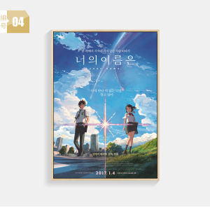 Modern Minimalist Anime Movie Poster Your Name Wall Art Decorative Painting for Living Room Bedroom Study Living Wall Decor