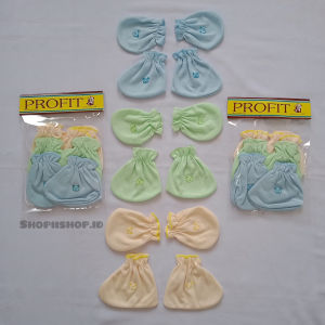 12 pcs/ 3 Pasang Sarung Tangan dan sarung Kaki Baby Newborn Pengikat karet