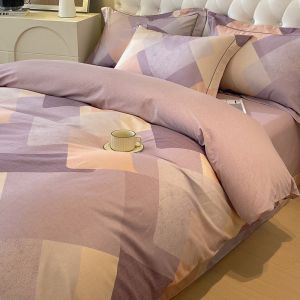 Yuzhaolin | Bộ Đồ Chăn Ga Gối 4 Món Flannelette 100% Cotton