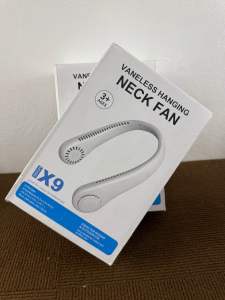 Vanless Hanging Neck Fan X9 - 3+ Ages - Portable Cooling Device - Compact Design - Adjustable Strap - Ideal for Home or Office Use