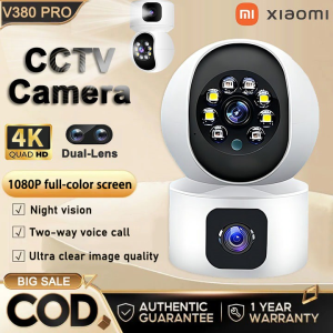 V380 PRO กล้องวงจรปิด CCTV Camera 8MP Dual Screens สองทิศทาง IP Camera two-way audio วิสัยทัศน์กลางคืน Motion Detection เบบี้มอนิเตอร์ WIFI Video Surveillance Video Playback