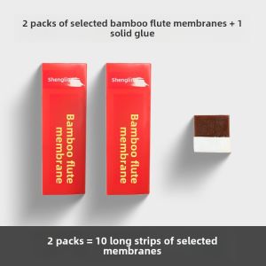 Professional Bamboo Flute Embouchure Set Advanced Flute Accessories Solid Reed Flute Film Liquid Adhesive for Musical Instruments