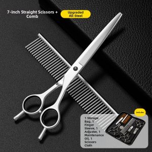 7o | Pet Grooming Scissors Set for Dogs and Cats