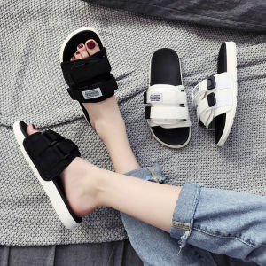 Womens Summer Outdoor Sandals Anti-Slip Flat Sandals Couple Beach Korean Fashion Trend Internet Celebrity Cool Sandals
