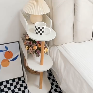 New Design 3 Tier 4 Tier White Bookcase Storage Shelf Side Table for Living Room Office Bedroom#600