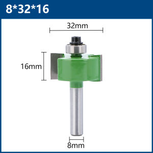 1pc 8mm Shank T-Sloting Router Bit With Bearing Wood Slot Milling Cutter T Type Rabbeting Woodworking Tool For Wood