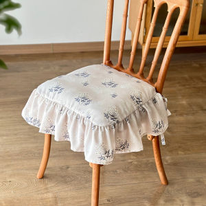 Vỏ Bọc Ghế Hoa Có Thể Giặt Được Có Thể Tháo Rời Cotton Vải Bông Vải Lanh Chất Liệu Phong Cách Mục Vụ Bốn Mùa Đệm Ngồi Ghế Ăn Đa Năng