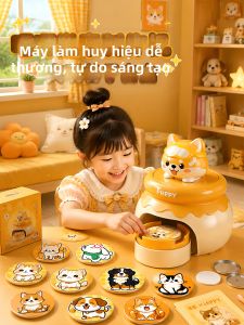 SRRMHYN | Máy Làm Huy Hiệu Hình Chó DIY
