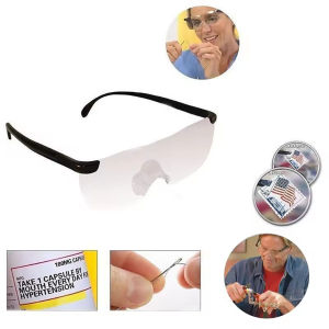 Reading Glasses with Professional 250-Degree Magnification Portable Magnifying Loupe with 160% Magnification Included as a Gift