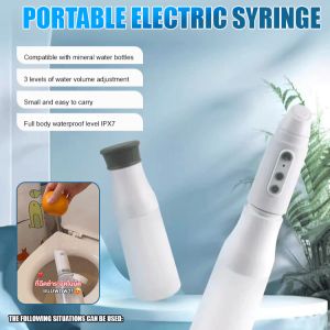 Portable Electric Washer Type-C Recharging Waterproof Handheld Electric Bidet Smart Control 3 Pressure Options For Women And Men Travel Kit