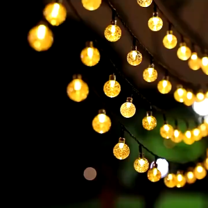 Lampu Solar Fairy 12Meter 100LED Jalur lampu solar LED Light Strip 8 Mod Hiasan Taman Kalis Air Lampu Bola Kristal Suria 12m Solar fairy light