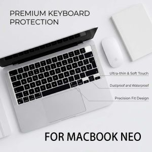 German Language Keyboard Skin for Macbook Neo 13 Inch with Touch ID A18 ProA3404 UK Key Silicone Keyboard Protector Waterproof