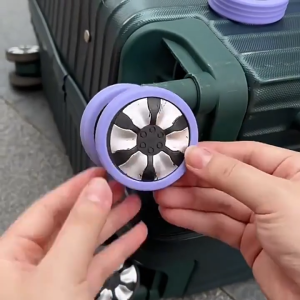 8 Pcs Luggage Wheel Cover Silicone Protective Cover Wear-Resistant Anti-Noise Caster Cover