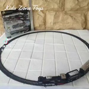 Mainan Anak Kereta Api Elektrik / Lokomotif Rail King 13 Pcs
