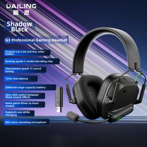 Gaming Headset No Delay 2.4G 7.1 Sound FPS Use With Microphone