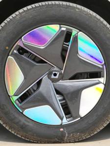 Waterproof Carbon Fiber Wheel Hub Stickers Repair Decal Modification Accessories for Wuling Baojun Yundu Car Decoration