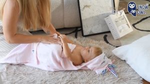 SNOW OWL ผ้าเช็ดตัวมีหมวกใยไผ่ HOODED TOWEL 45x30 นิ้ว (0m+) ราคาพิเศษ