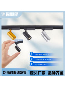 Mini Magnetic Suction Track Lighting LED Jewelry Display Cabinet Spotlight Museum Micro Track Highlighting Lamp