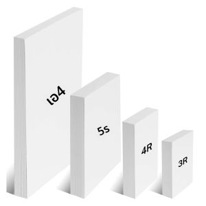 กระดาษภาพถ่ายอิงค์เจ็ทแบบมันเงา HUSPER 180 แกรม 100/20 แผ่น ขนาด 3R/4R/5R/A4 ด้านเดียว ใช้ได้กับเครื่องพิมพ์ที่บ้านและสำนักงาน ด้านหลังสีเทา