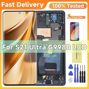 6.78"AMOLED LCD For Samsung S21 Ultra 5G G998B G998U G998W LCD Display Touch Screen Digitizer Assembly Replacement