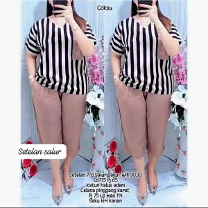 SETELAN ANDIN KOMBINASI / BAJU SETELAN / ONESET TERBARU DAN TERMURAH / SETELAN SALUR WANITA DEWASA