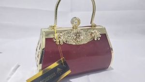 Tas Pesta Wanita Farnell Clutch Kondangan Mewah Murah Cantik Kristal Diamond