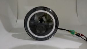 Motorcycle 7 inch Moto LED Headlight with 4-1/2" 4.5inch LED Auxiliary Fog Passing Light Lamp for Harley Touring Electra Glide