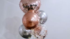 Miniis 7 in 1 Plastic Balloon Stand Latex Balloon Foil Balloon WITHOUT HELIUM GAS Add on Custom Name
