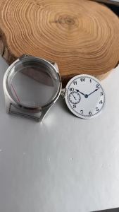 Tandorio | Vỏ Đồng Hồ Nam Phong Cách Cổ Điển Đường Kính 42mm Thép Không Gỉ Với Mặt Kính Sapphire Cho ST3600 ETA 6497 Bộ Chuyển Động Lên Dây Cót Bằng Tay Mặt Số Tráng Men Màu Trắng